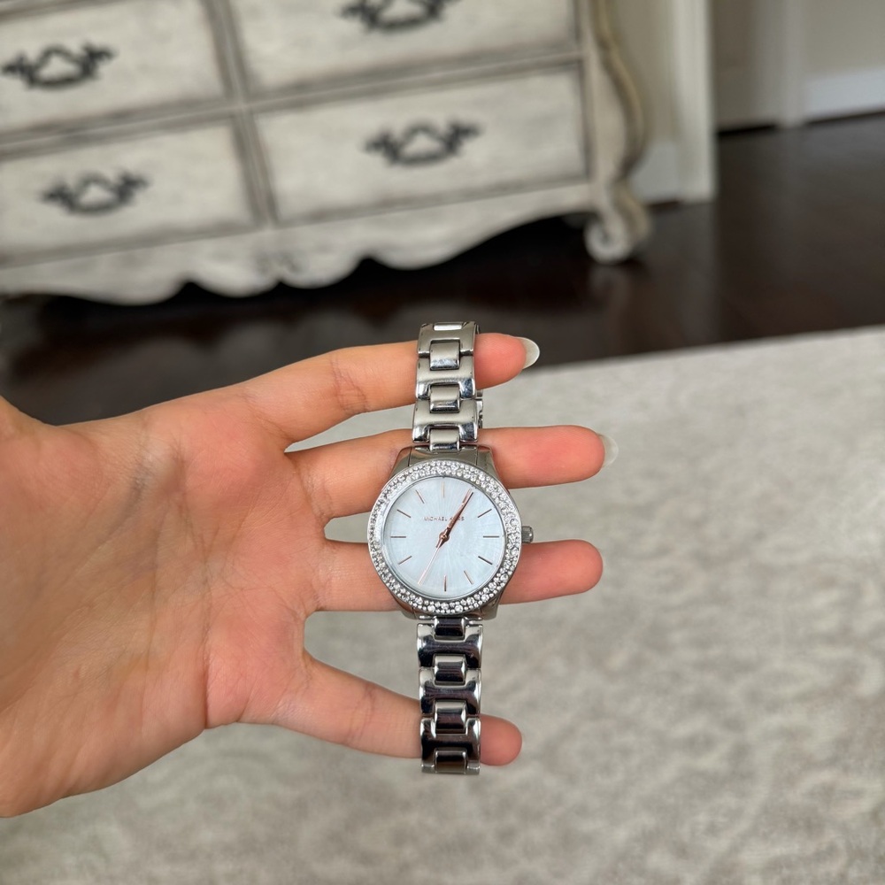 Michael Kors Women's Liliane White Dial Watch - MK4556 - Worn Once - Without Box